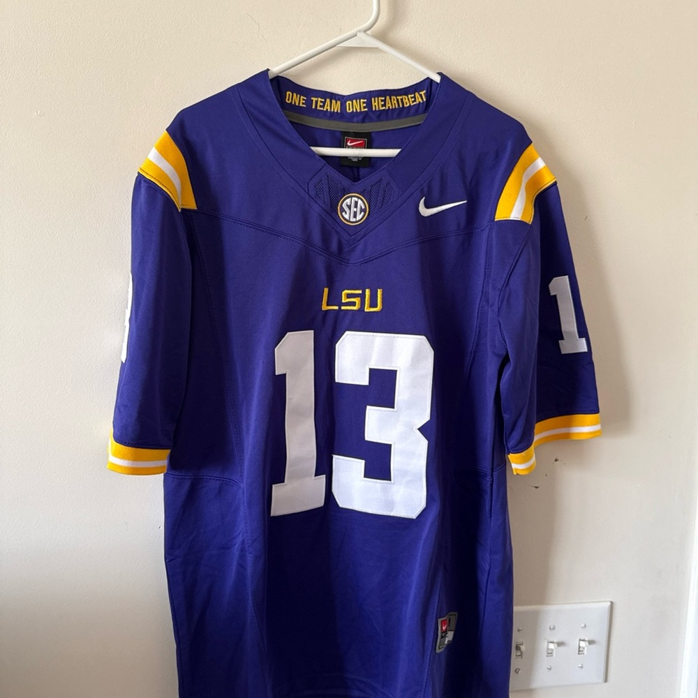 Nike Purple and Yellow Men's Jersey